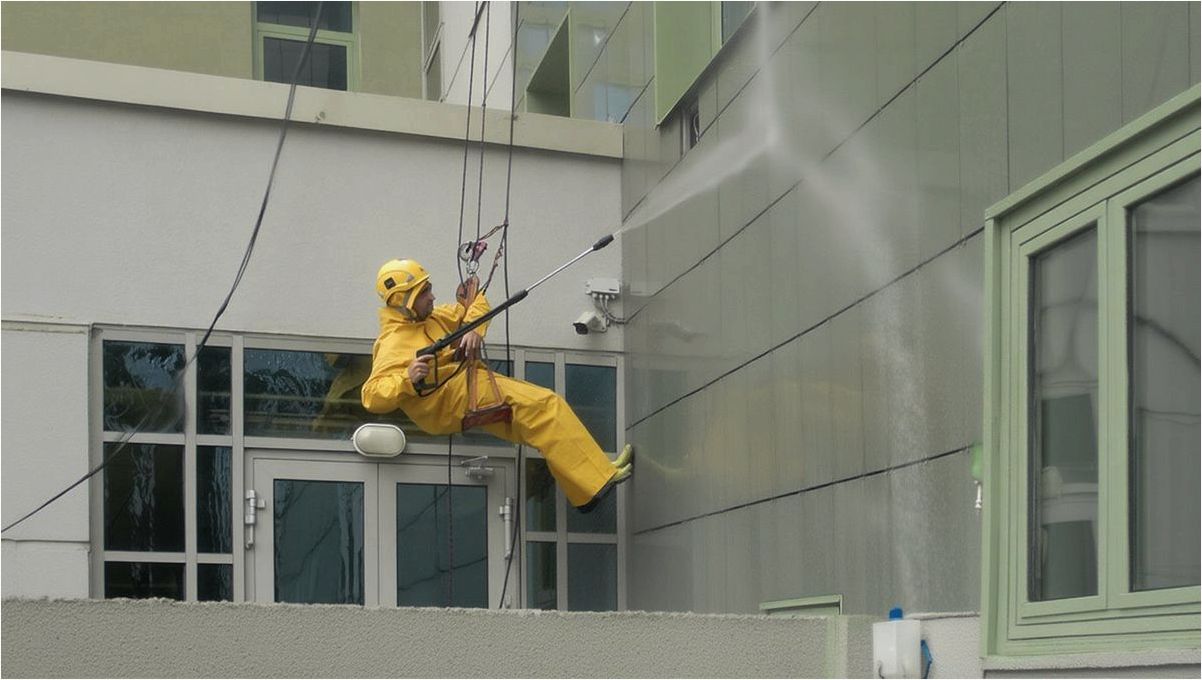 Как правильно очищать фасады зданий от загрязнений и налета