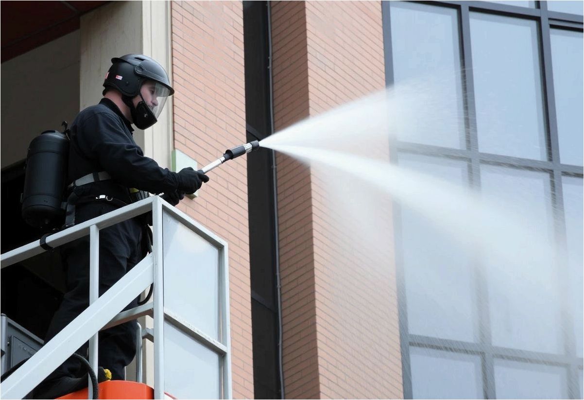 Как правильно очищать фасады зданий от загрязнений и налета
